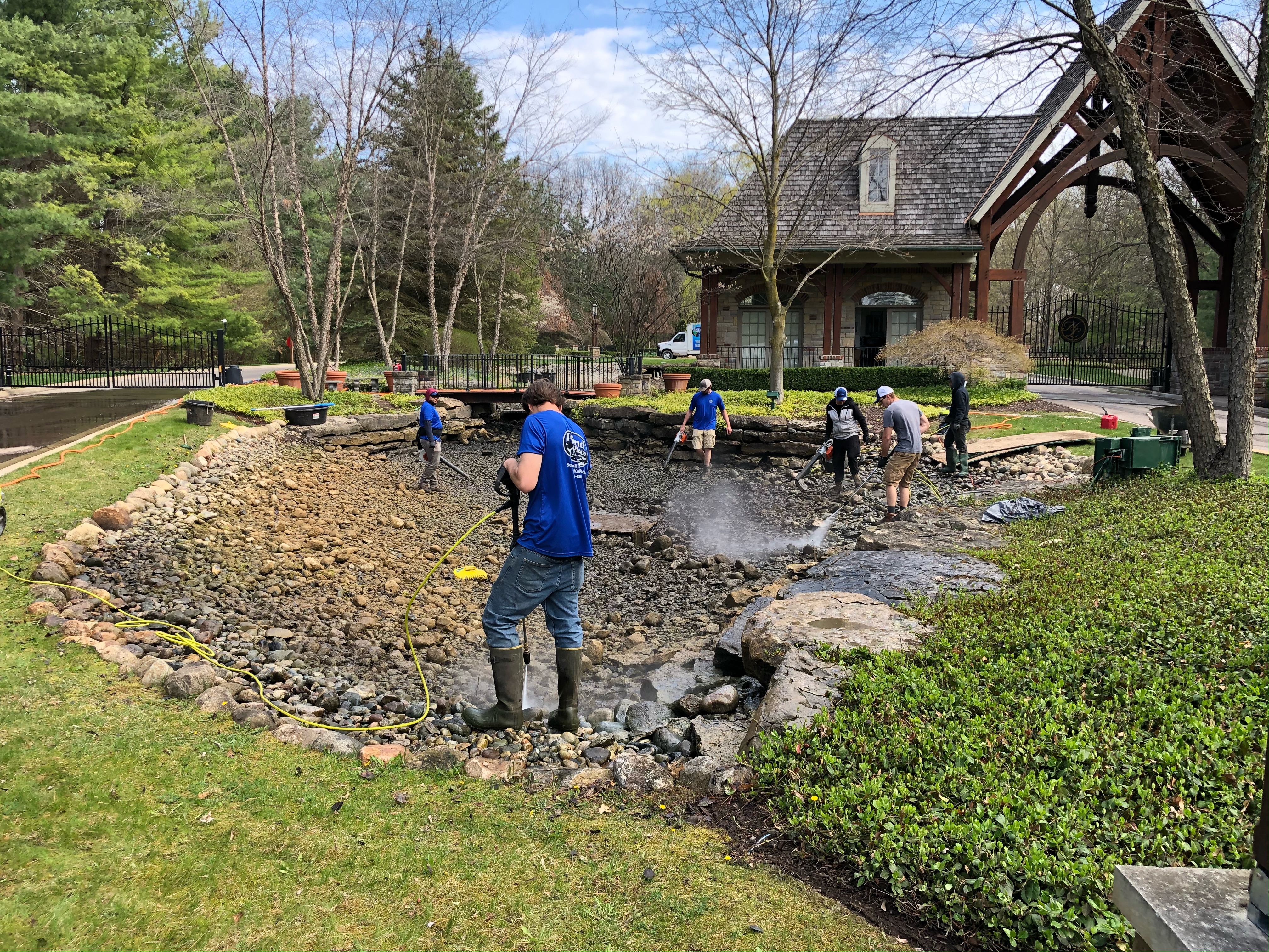 Pond cleaning